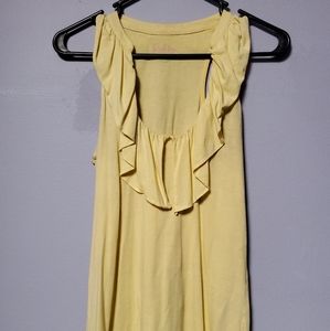 Yellow ruffle Lilly Pulitzer top